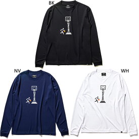 スポルディング メンズ レディース ロングスリーブ Tシャツ ピクトグラム バスケットボールウェア トップス 長袖Tシャツ ホワイト 白 ブラック 黒 ネイビー 送料無料 SPALDING SMT22139