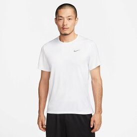 ナイキ メンズ ドライフィット DF マイラー S/S トップ ジョギング マラソン ランニングウェア トップス 半袖Tシャツ ホワイト 白 送料無料 NIKE DV9316 100