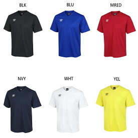 アンブロ メンズ ゲームシャツ (ワンポイント) サッカーウェア フットサルウェア トップス 半袖Tシャツ ホワイト 白 ブラック 黒 ネイビー ブルー レッド 青 赤 イエロー 黄色 送料無料 UMBRO UAS6307