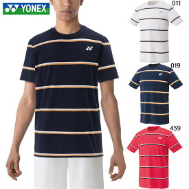 ヨネックス メンズ レディース ユニTシャツ テニス バドミントンウェア トップス 半袖 UVカット ストレッチ ホワイト 白 ネイビー レッド 赤 送料無料 YONEX 16620