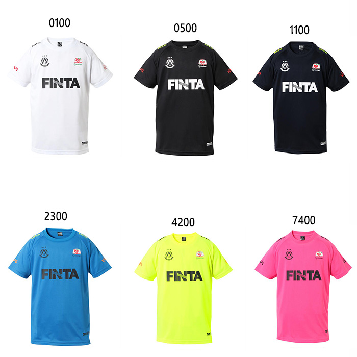 フィンタ ジュニア キッズ GDZプラクティスTシャツ サッカーウェア フットサルウェア トップス 半袖Tシャツ 送料無料 FINTA FT8953