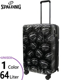 64L スポルディング メンズ レディース ダブルホイールキャリー バッグ 鞄 スーツケース キャリーバッグ 旅行 遠征 大容量 送料無料 SPALDING SP-0803-60