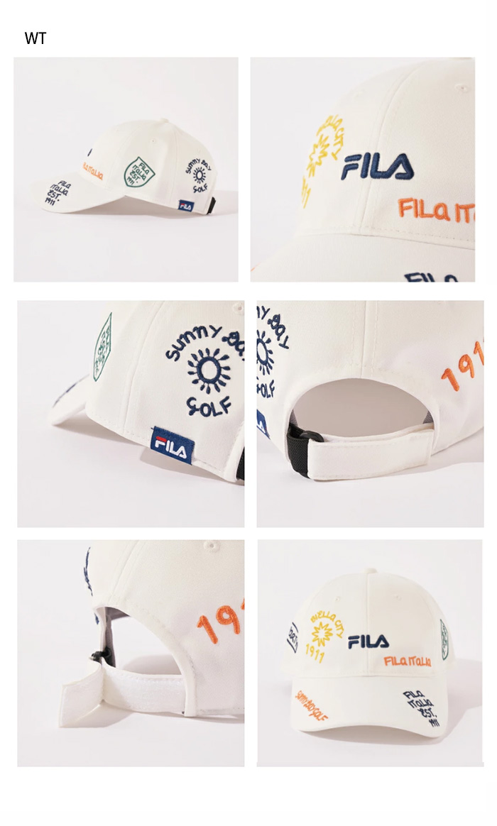 フィラ ゴルフ レディース 飛び柄 刺繍 キャップ 帽子 送料無料 FILA GOLF 753907 ウェア 