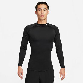 ナイキ メンズ ドライフィット プロ Dri-FIT フィットネス モックネック ロングスリーブ トップ アンダーウェア スポーツインナー トレーニング 長袖 ホワイト 白 送料無料 NIKE FB7909 010