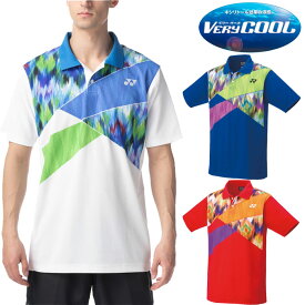 ヨネックス メンズ レディース ユニゲームシャツ テニス バドミントンウェア トップス 半袖 吸汗速乾 UVカット ホワイト 白 ネイビー レッド 赤 送料無料 YONEX 10542