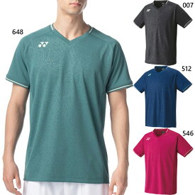 ヨネックス メンズ ゲームシャツ フィットスタイル テニス バドミントンウェア トップス 半袖Tシャツ 吸汗速乾 トレーニング ブラック 黒 ネイビー ピンク グリーン 緑 送料無料 YONEX 10518