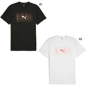 プーマ メンズ グラフィック ニトロ GRAPHIC NITRO Tシャツ ジョギング マラソン ランニングウェア トップス 半袖Tシャツ 吸汗速乾 ホワイト 白 ブラック 黒 送料無料 PUMA 525487