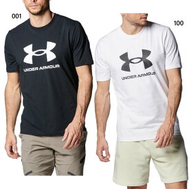 アンダーアーマー メンズ UAスポーツスタイル ロゴ ショートスリーブTシャツ 半袖Tシャツ トップス フィットネス トレーニングウェア ホワイト 白 ブラック 黒 送料無料 UNDER ARMOUR 1388009