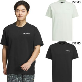 アディダス メンズ ナショナル ジオグラフィック AEROREADY グラフィック半袖Tシャツ アウトドアウェア トップス ブラック 黒 グリーン 緑 送料無料 adidas JMT95