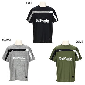 ダウポンチ メンズ エアライトプラシャツ サッカーウェア フットサルウェア トップス 半袖 吸汗速乾 トレーニング 練習着 ブラック 黒 グレー カーキ 灰色 送料無料 DALPONTE DPZ0406