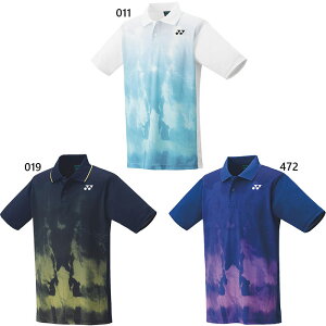 ヨネックス ジュニア キッズ ゲームシャツ テニス バドミントンウェア トップス 半袖 ポロシャツ ホワイト 白 ネイビー 送料無料 YONEX 10610J