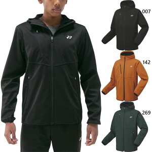 ヨネックス メンズ レディース ウォームアップパーカー テニス バドミントンウェア トップス 上着 アウター 長袖 パーカー ジップアップ ブラック 黒 ブラウン グリーン 茶色 緑 送料無料 YON