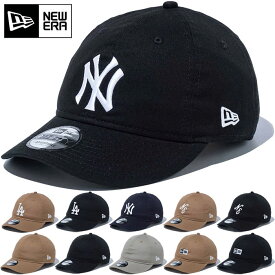 ニューエラ メンズ レディース 9THIRTY 930 ノンウォッシュコットン 帽子 キャップ カジュアル ストリート ドジャース ヤンキース ブラック 黒 送料無料 NEW ERA