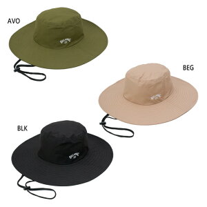 �r���{�� ���f�B�[�X BEACH HAT WIDE �n�b�g �X�q �u���b�N �� �x�[�W�� �������� BILLABONG BF013928