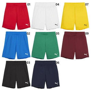 プーマ ジュニア キッズ チームゴール TEAMGOAL ゲームショーツ サッカーウェア フットサルウェア ボトムス ショートパンツ ホワイト 白 ブラック 黒 ネイビー ブルー レッド 青 赤 イエロー グ