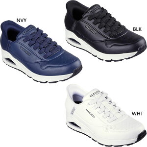 スケッチャーズ メンズ スリップインズ ウノ イージー エア UNO-EASY-AIR スニーカー シューズ 紐靴 ローカット カジュアル ハンズフリーシューズ ホワイト 白 ブラック 黒 ネイビー 送料無料 SKE