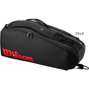 6�{���� �E�C���\�� �����Y ���f�B�[�X �N���b�V�� V3 ���P�b�g�o�b�O CLASH V3 6PK RACQUET BAG �e�j�X�o�b�O �� �u���b�N �� �������� Wilson WR80381010