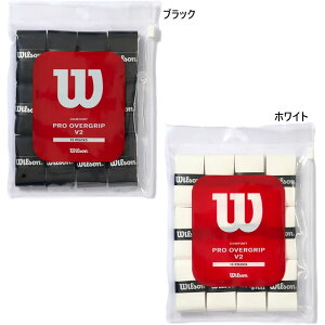 12{ EC\ Y fB[X v I[o[Obv PRO OVERGRIP V2 - 30PK ejXpi Obve[v { zCg  ubN   Wilson WR84501010 WR84501020