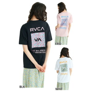 ���[�J ���f�B�[�X FLOWER WAVE BOX LOGO LOOSE FIT ST T�V���c ����T�V���c �g�b�v�X �z���C�g �� �u���b�N �� �s���N �������� RVCA VA BF04C200