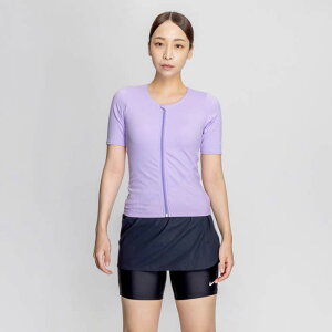 ナイキ レディース ジップ付き半袖 2IN1 スカートショーツセパレーツ スイムウエア スイミング 水泳 フィットネス水着 ブラック 黒 ブラウン パープル 茶色 紫 送料無料 NIKE 2993126