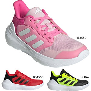 アディダス レディース ジュニア テンソー ラン TENSAUR RUN J 3.0 スニーカー シューズ 運動靴 ランニングシューズ ジョギング 通学 紐靴 ブラック 黒 送料無料 adidas JR6042