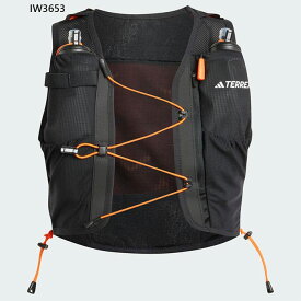 アディダス メンズ レディース TRX TRL VST 12L アウトドアウェア レイルランニング ベスト 2本ウォーターボトル付き ブラック 黒 送料無料 adidas JNT79