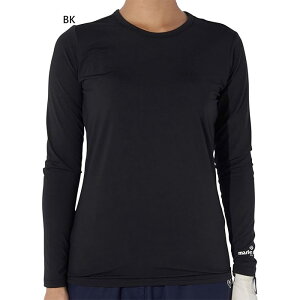 マリクレール レディース 光吸収発熱インナーシャツ サーモソーラー 長袖 ゴルフウェア トップス アンダーウェア スポーツインナー ブラック 黒 送料無料 marie claire 734982
