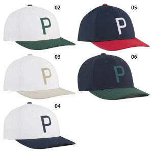プーマゴルフ メンズ クラフテッド P キャップ ゴルフ用品 帽子 ホワイト 白 ネイビー 送料無料 Puma Golf 026134