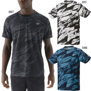 ヨネックス メンズ レディース ユニゲームシャツ フィットスタイル テニス バドミントンウェア トップス 半袖 吸汗速乾 UVカット ホワイト 白 ブラック 黒 ブルー 青 送料無料 YONEX 10685