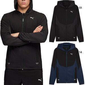 v[} Y tbNX gRbg nCubh FLEX TRICOT E[u HYBRID FZ JKT tBbglX g[jOEFA gbvX 㒅 AE^[ ubN  lCr[  PUMA 528300