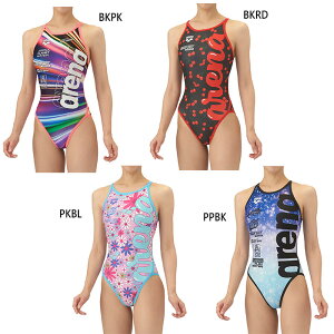 アリーナ レディース タフスーツ トレーニングワンピース オープンバック スイムウエア スイミング 水泳 競泳水着 練習用 ブラック 黒 ピンク パープル 紫 送料無料 arena AS5FWM16L