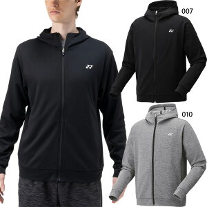 ヨネックス メンズ レディース ユニニットウォームアップパーカー テニス バドミントンウェア トップス 長袖 吸汗速乾 ブラック 黒 グレー 灰色 送料無料 YONEX 51059