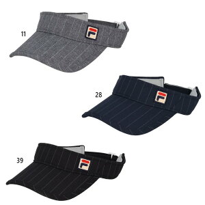 フィラ レディース サンバイザー テニス用品 帽子 ブラック 黒 グレー ネイビー 灰色 送料無料 FILA EL0288