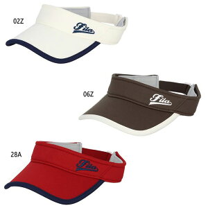 フィラ レディース サンバイザー テニス用品 帽子 ホワイト 白 ブラウン 茶色 送料無料 FILA EL0286