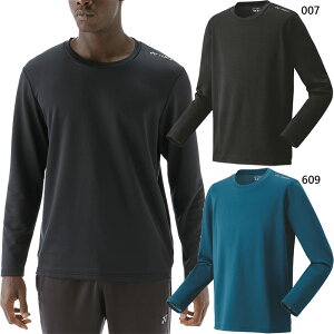 ヨネックス メンズ レディース ユニロングスリーブTシャツ テニス バドミントンウェア トップス 長袖 吸汗速乾 発熱素材 ブラック 黒 送料無料 YONEX 16818