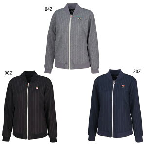 フィラ レディース トラックジャケット テニス バドミントンウェア トップス 上着 アウター 長袖 ブラック 黒 グレー ネイビー 灰色 送料無料 FILA EL0245