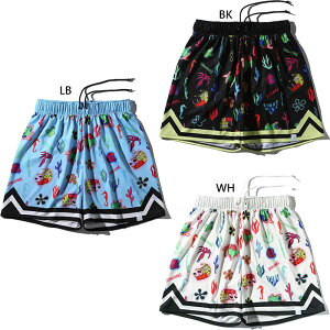 スポルディング メンズ レディース ジャージーショーツ スポンジボブ アンダーザシー バスケットボールウェア バスパン ボトムス ホワイト 白 ブラック 黒 ブルー 青 送料無料 SPALDING SMP25152S