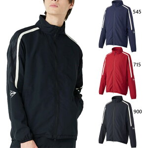 ダンロップ メンズ レディース ジュニア ウインドジャケット WIND JACKET テニス バドミントンウェア トップス 上着 アウター 長袖 ブラック 黒 ネイビー 送料無料 DUNLOP DAW4541