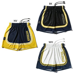 スポルディング メンズ レディース ジャージーショーツ ミシガン ラインヘム バスケットボールウェア バスパン ボトムス ホワイト 白 ブラック 黒 ネイビー 送料無料 SPALDING SMP25138M