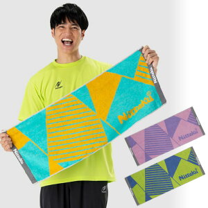 �j�b�^�N �|���S���~�b�h�^�I�� POLYGON MID TOWEL �싅�p�i �u���[ �� �s���N �O���[�� �� �������� Nittaku NL-9289