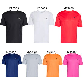 アディダス メンズ M WO-ES BASE Tシャツ ジョギング マラソン ランニングウェア トップス 半袖Tシャツ ホワイト 白 ブラック 黒 ブルー 青 オレンジ シルバー 送料無料 adidas WY218