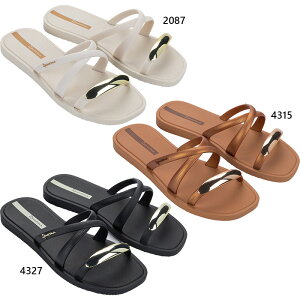 �C�p�l�} ���f�B�[�X ���^�� �V�b�N �X���C�h METAL CHIC SLIDE �T���_�� �V���[�Y �u���b�N �� �u���E�� �x�[�W�� ���F �������� Ipanema SP27380087 SP27380315 SP27380327