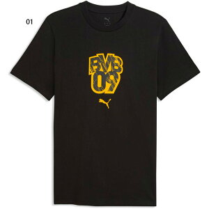 �v�[�} �����Y �{���V�A�E�h���g�����g BVB FTBLCULTURE TEE �T�b�J�[�E�F�A �t�b�g�T���E�F�A �g�b�v�X ���� �u���b�N �� �������� PUMA 784586