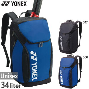 34L ���l�b�N�X �����Y ���f�B�[�X �o�b�N�p�b�NL �e�j�X�o�b�O �� �����b�N�T�b�N �f�C�p�b�N �e�j�X���P�b�g2�{���[ �u���b�N �� �u���[ �� �������� YONEX BAG2408L