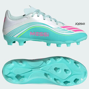 �A�f�B�_�X �W���j�A �L�b�Y F50 MESSI LEAGUE �}���`�O���E���h�p �T�b�J�[�V���[�Y �X�p�C�N �Œ莮 �z���C�g �� �������� adidas JQ0941
