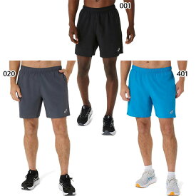 アシックス メンズ ランニングドライ7インチショーツ ジョギング マラソン ランニングウェア ボトムス 吸汗速乾 ブラック 黒 送料無料 asics 2011D230