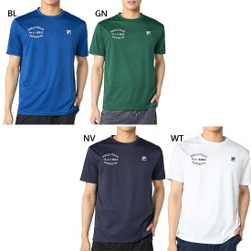 フィラ ゴルフ メンズ 半袖シャツ ゴルフウェア トップス 半袖Tシャツ ホワイト 白 ネイビー ブルー 青 グリーン 緑 送料無料 FILA GOLF 746433
