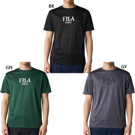 フィラ ゴルフ メンズ 半袖シャツ ゴルフウェア トップス 半袖Tシャツ ブラック 黒 グレー グリーン 灰色 緑 送料無料 FILA GOLF 746432