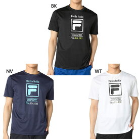 フィラ ゴルフ メンズ 半袖シャツ ゴルフウェア トップス 半袖Tシャツ ホワイト 白 ブラック 黒 ネイビー 送料無料 FILA GOLF 746430