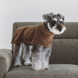 【犬 服】【ドッグウェア】コットンダブルフェイス バスローブ S / M 犬　犬用　バスローブ　タオル　小型犬　中型犬　大型犬　おしゃれ　お風呂　水遊び　シャワー　アウトドア　ペット用品　旅行　着れるバスタオル
